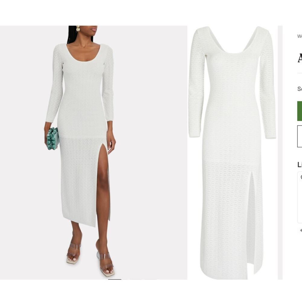 Alexis Moura Knit Lurex Midi Dress Size Large